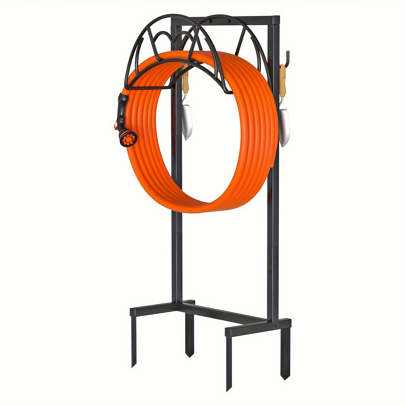 2025 New Cross-Border Dropshipping 1 Piece Garden Hose Rack Freestanding Heavy-Duty Hose Cross-Border Dropshipping