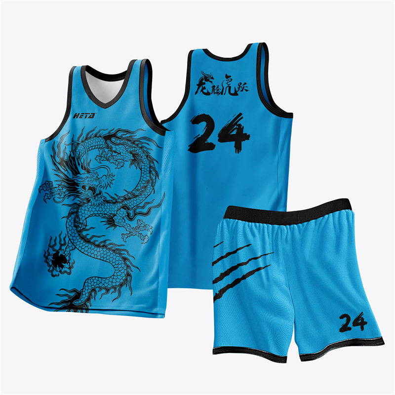 Heta Full-Body Heat Transfer Printed Full-Body Customized American Basketball Uniform Suit Jersey for Male, Female, Students and Kidsren