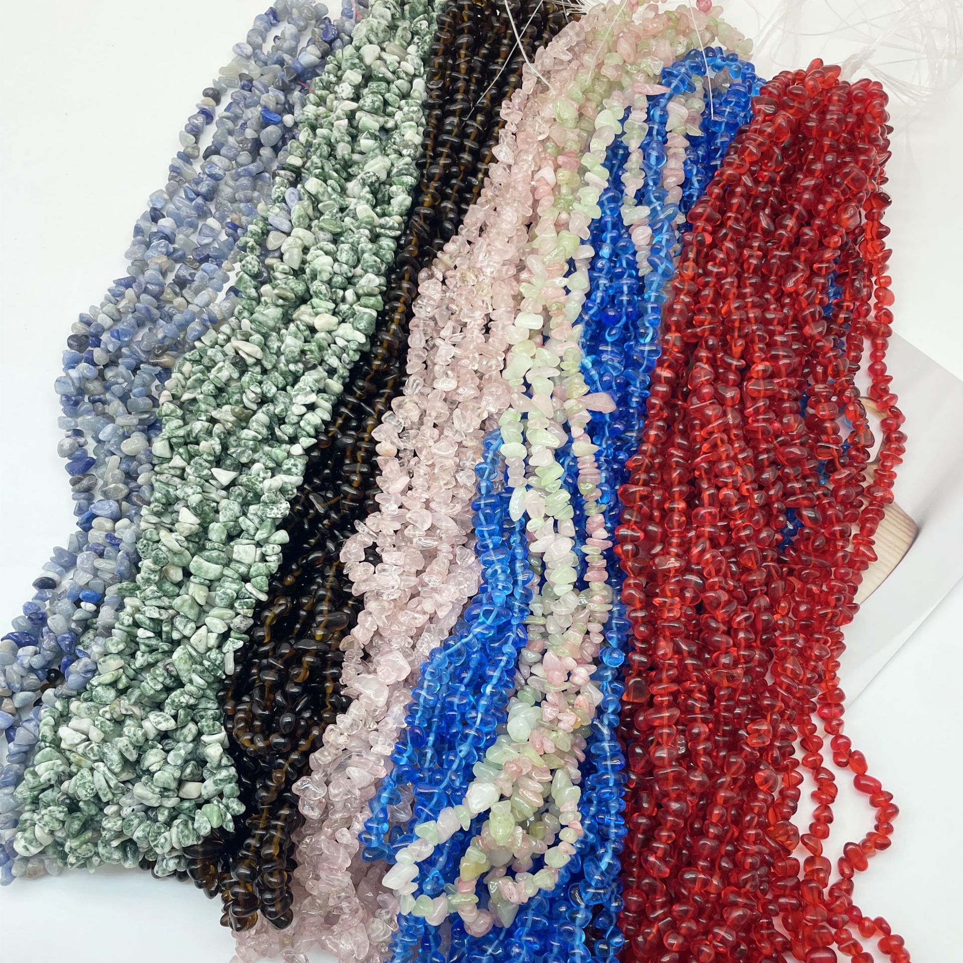 Кросс-бодер, горячая распродажа, натуральные глазурованные кристаллические бусины, полупереработанные аксессуары