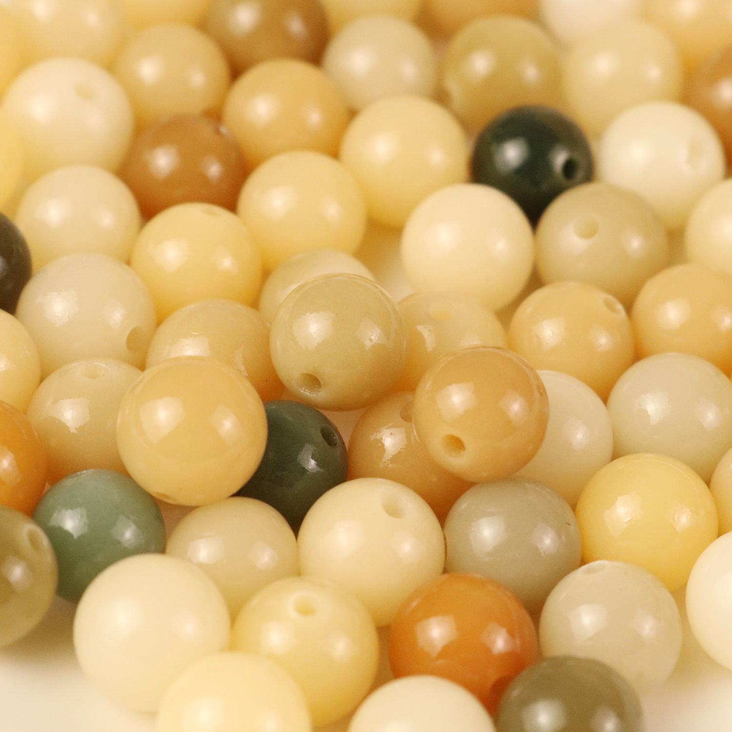 Manufacturer Wholesale Bodhi Duobao Round Beads Loose Bead Necklace Jewelry Accessories Natural Weathered Candy Color Bodhi Root Loose Beads