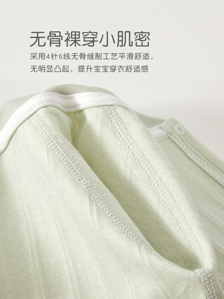 Baby Jumpsuit Newborn Baby Clothes Cotton Long Sleeve Pajamas Spring and Autumn Newborn Baby Autumn Hatshirt Climbing Wear