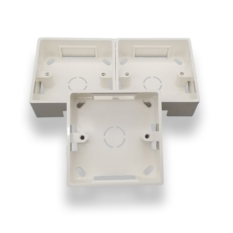 Fulimei Brand National Standard 3C with Certificate Type 86 Exposed Bottom Box Junction Box Home Decoration White Switch Bottom Box