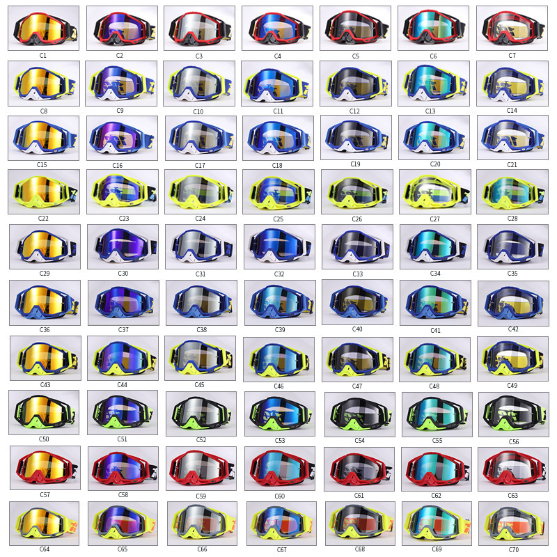 in stock 100% goggles motocross outdoor 100% windproof sand riding ski windproof and dustproof goggles