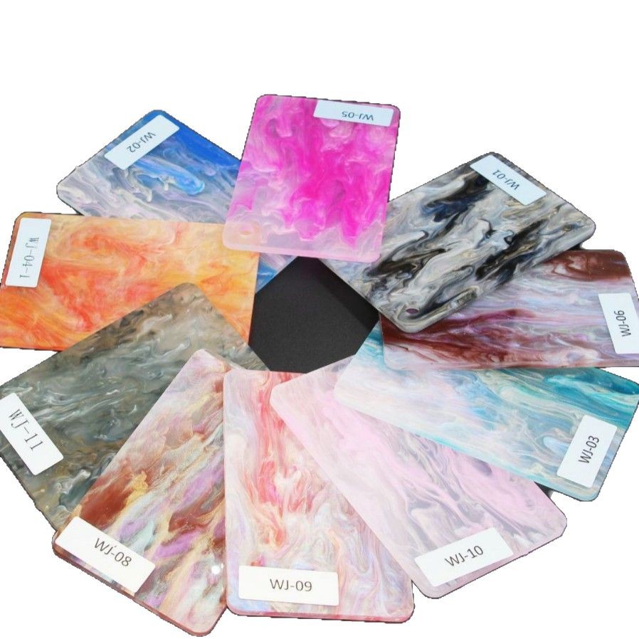 Translucent Phantom Gradient Pearlescent Water Pattern Smoke Acrylic Source Manufacturer Direct Sales Plexiglass Plate