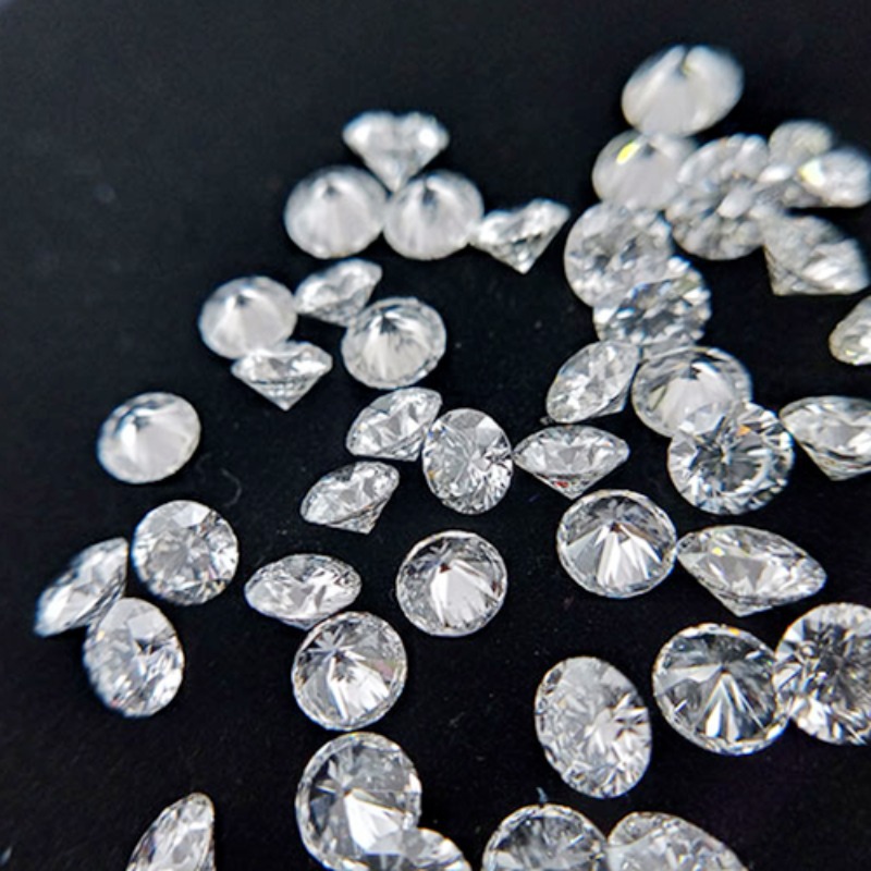 Indian Laboratory-Grown Diamonds Hphtcvd Round Crushed Diamonds with Single Clarity Vvs/Vs, Def