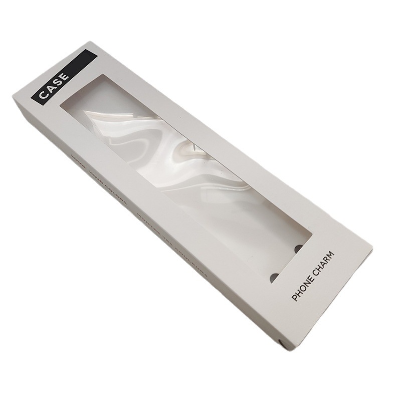 C's Same Mobile Phone Case Packaging Box Mobile Phone Chain Gift Box Black and White Folding Box Red Heaven and Earth Cover Drawer Pull-Out Box