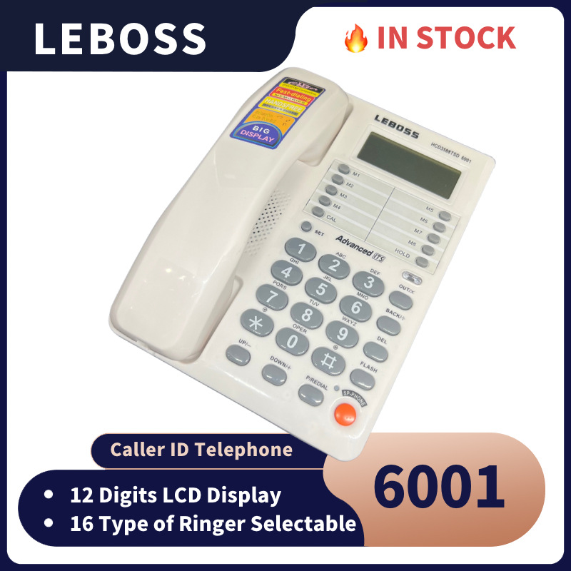 LEBOSS office telephone 6001 caller ID business landline hotel home factory direct English cross-border