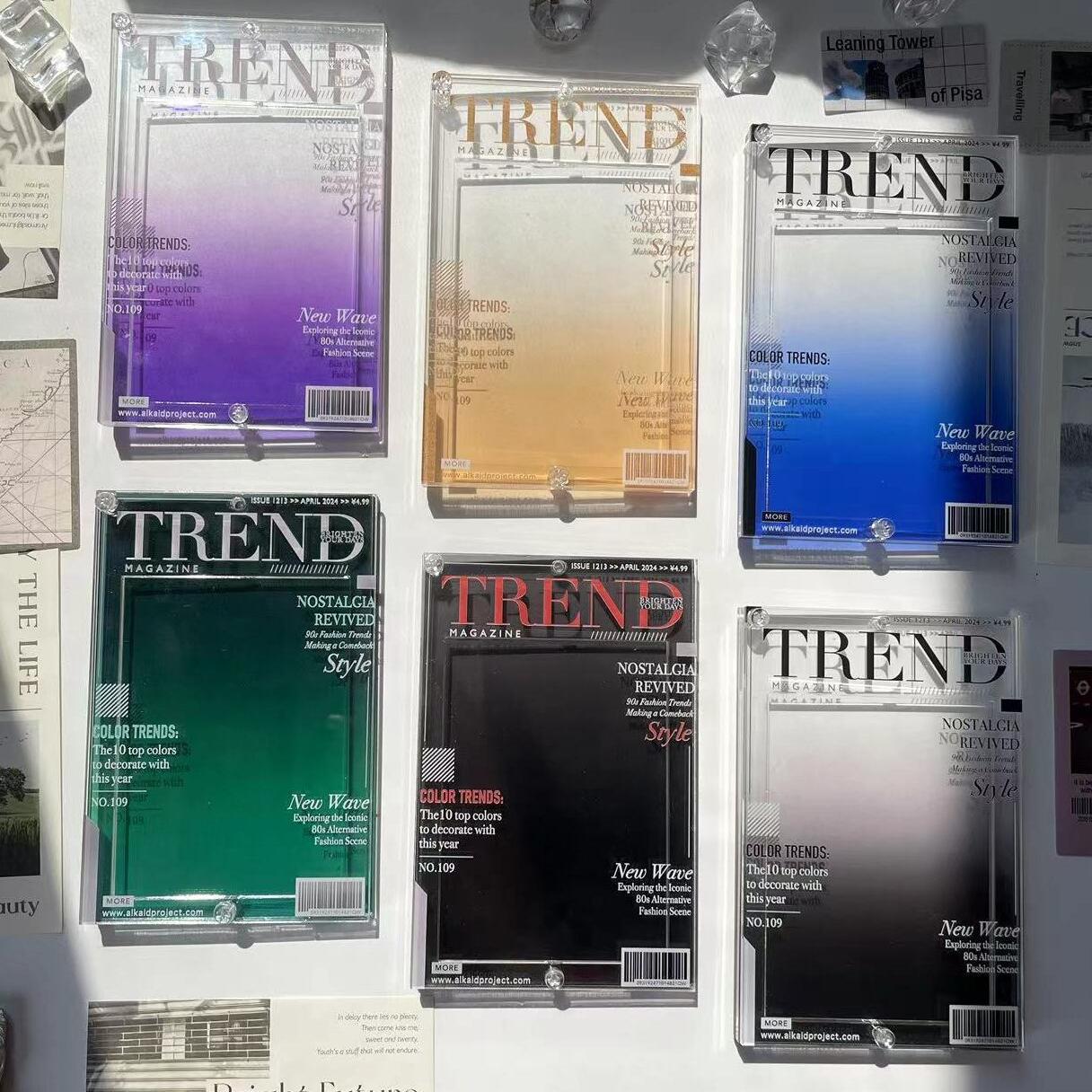 Рамка для фотографий журнала акриловая 3-дюймовая маленькая карточка Беалон хранение рамка дисплей рамка карточка Гу Мэй