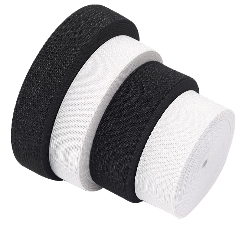 Elastic Crochet Elastic Band Knitted Plain Flat Elastic Band Clothing Accessories High Elastic Thickened Trouser Waist Elastic Band