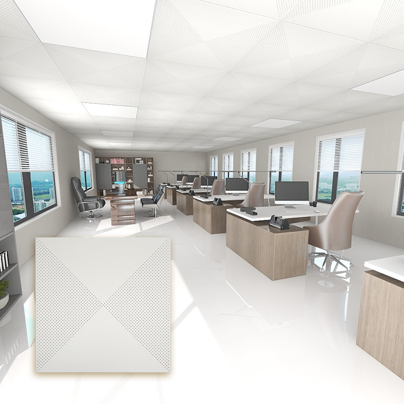 Integrated ceiling aluminum alloy gusset engineering shopping mall hospital school 600600 large plate full set of accessories manufacturers sell