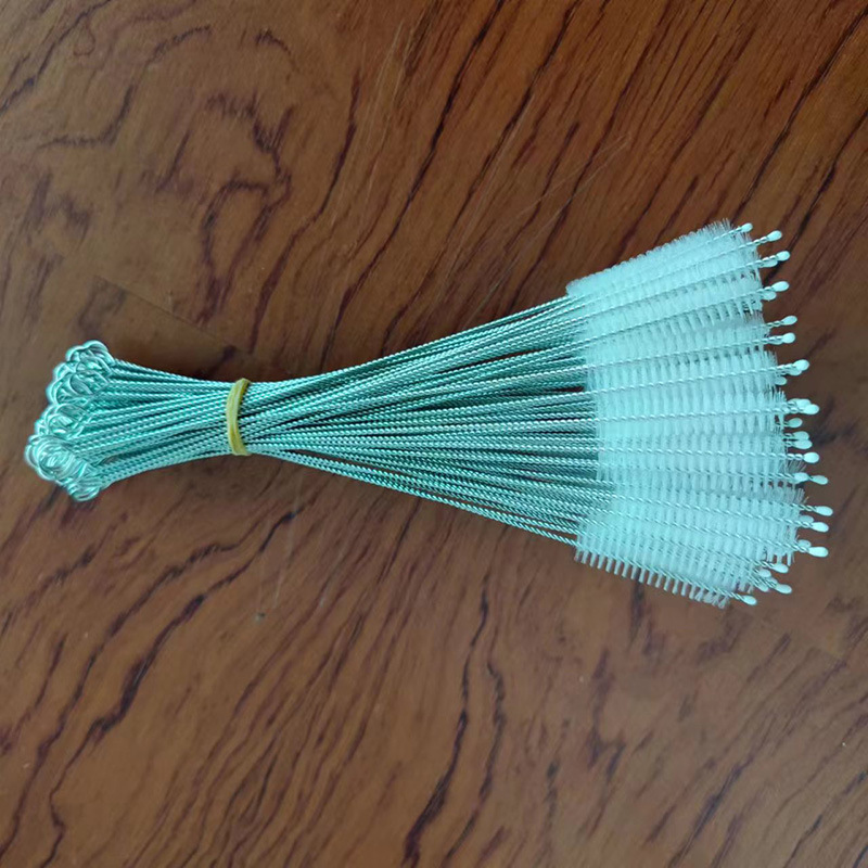 Stainless Steel Suction Tube Brush Bottle Nipple Brush Household Glass Tube Brush 304 Stainless Steel Cleaning Brush Bamboo Suction Tube Brush