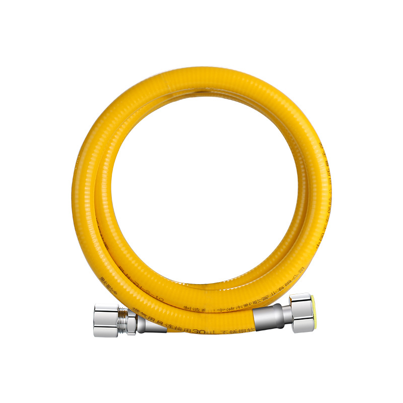 Factory Direct Sales 3C Certified Natural Gas Pipe Stainless Steel Corrugated Pipe Household Explosion-Proof Gas Pipe Metal Hose