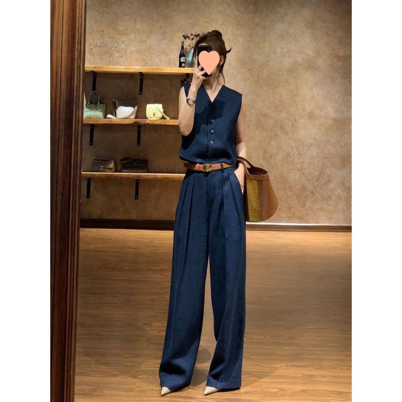2025 summer small wear a set of lively age-reducing fashion high-end feeling small style vest suit