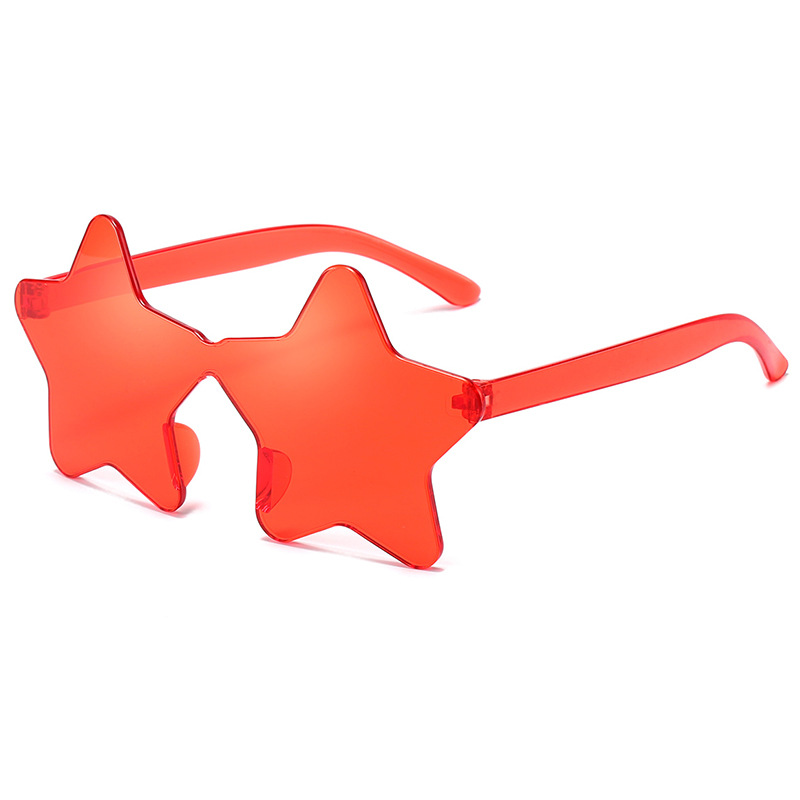 119 Cheap One-Piece Sunglasses Frameless Personalized Colorful Prom Sunglasses Candy Color One-Piece Glasses in Stock