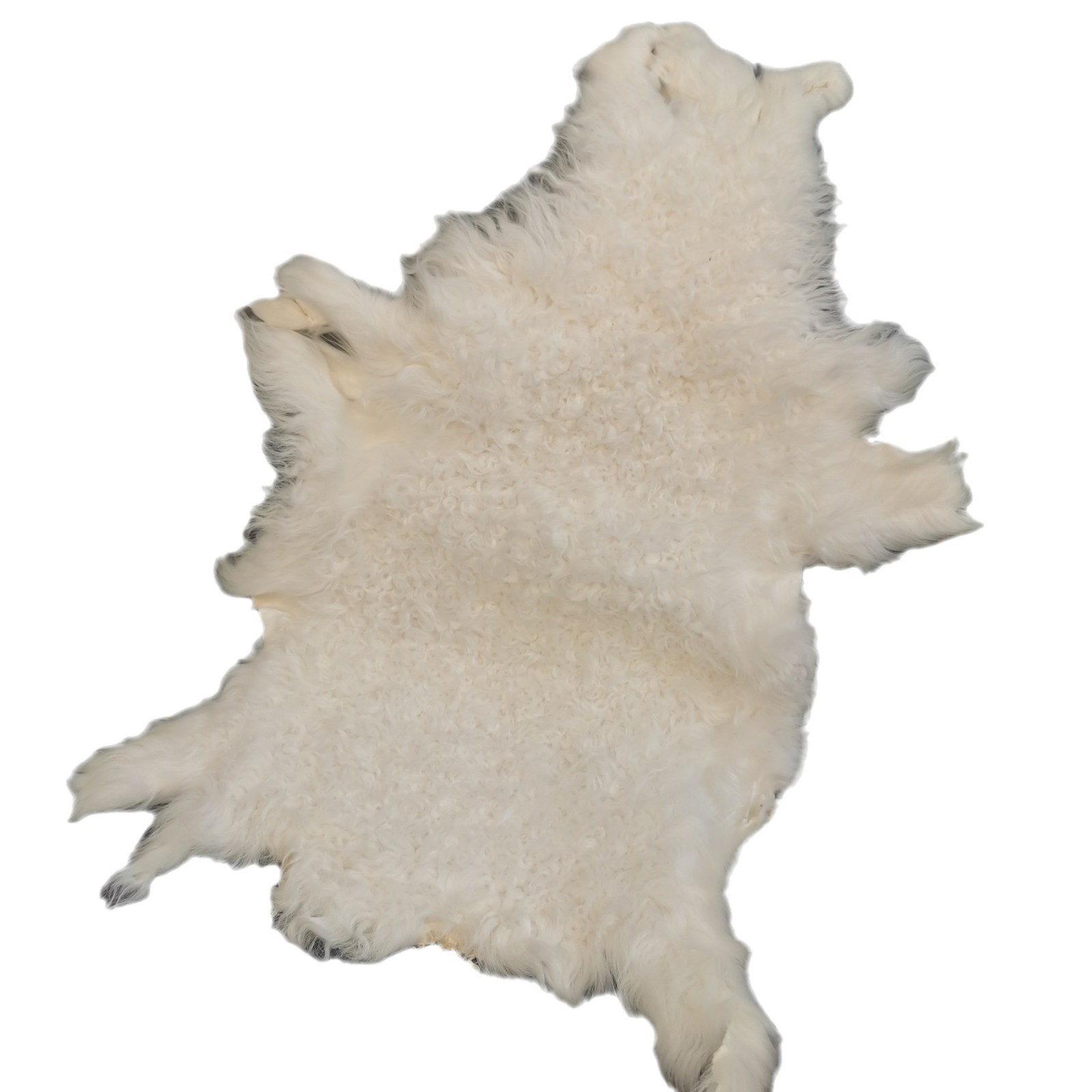 Sheepskin Fur Integrated Semi-Finished Lamb Wool Raw Material Zhangzi Fur Plush Doll Hair DIY Brown Black Curly Pattern