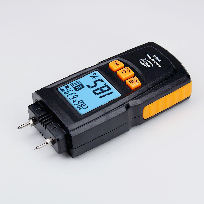 BENETECH Standard Wisdom GM610 Pin Wood Moisture Meter Grain Moisture Tester Floor Moisture Content Detection