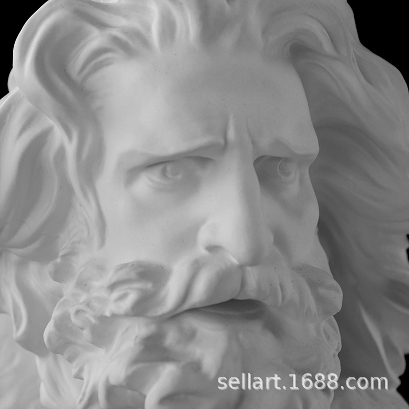 Marseille plaster statue art teaching aids model head portrait plaster statue decoration sketch sculpture portrait figure Marseille