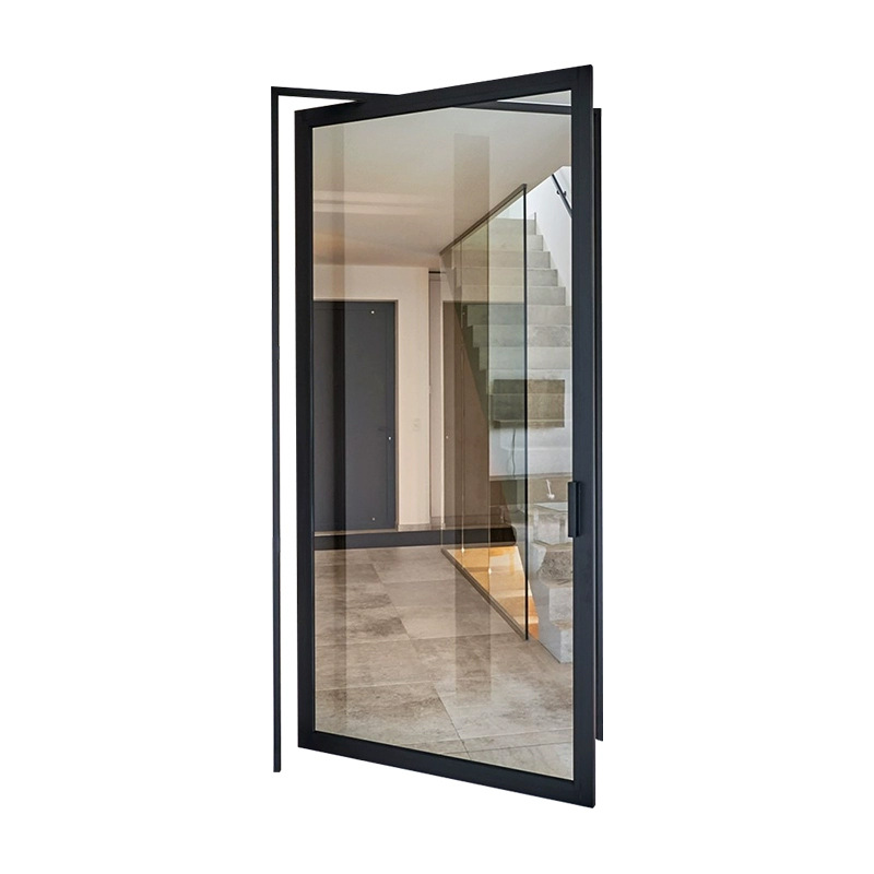 Shopping Mall Hotel Central Axis Aluminum Alloy Revolving Door Villa Exhibition Hall Clubhouse Home Partition Glass Door Silent Single Channel