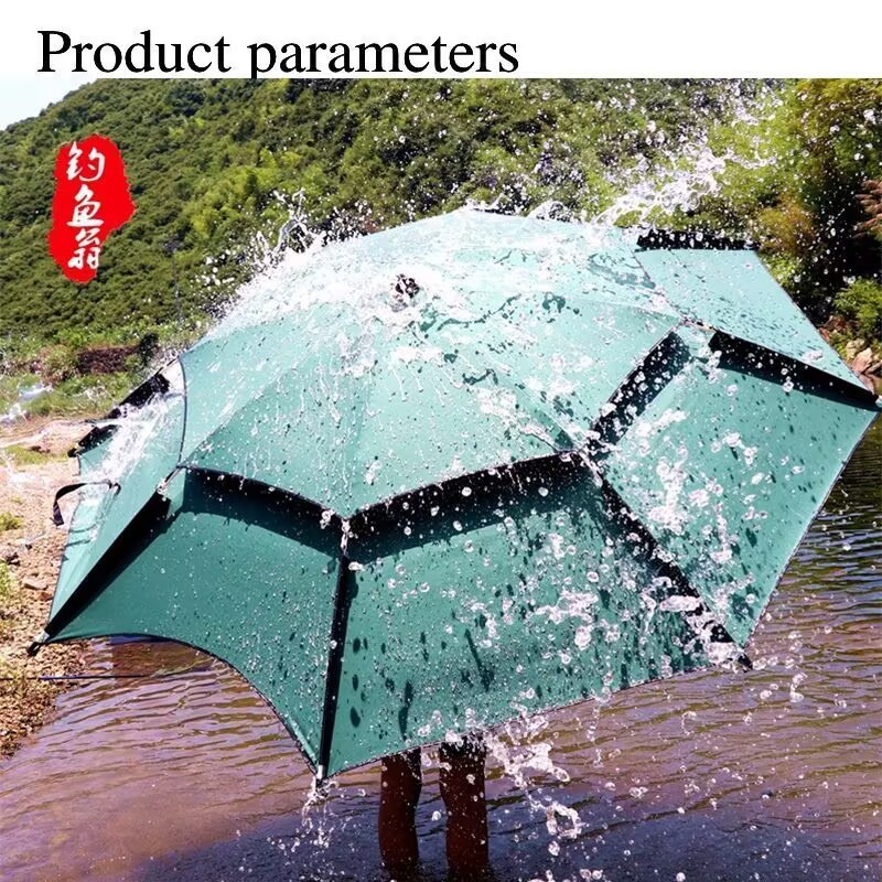 Fishing Umbrella Universal Large Umbrella Stainless Steel Umbrella Rod Fishing Umbrella Outdoor Sunshade Rainproof Sunproof Fishing Umbrella 2.6