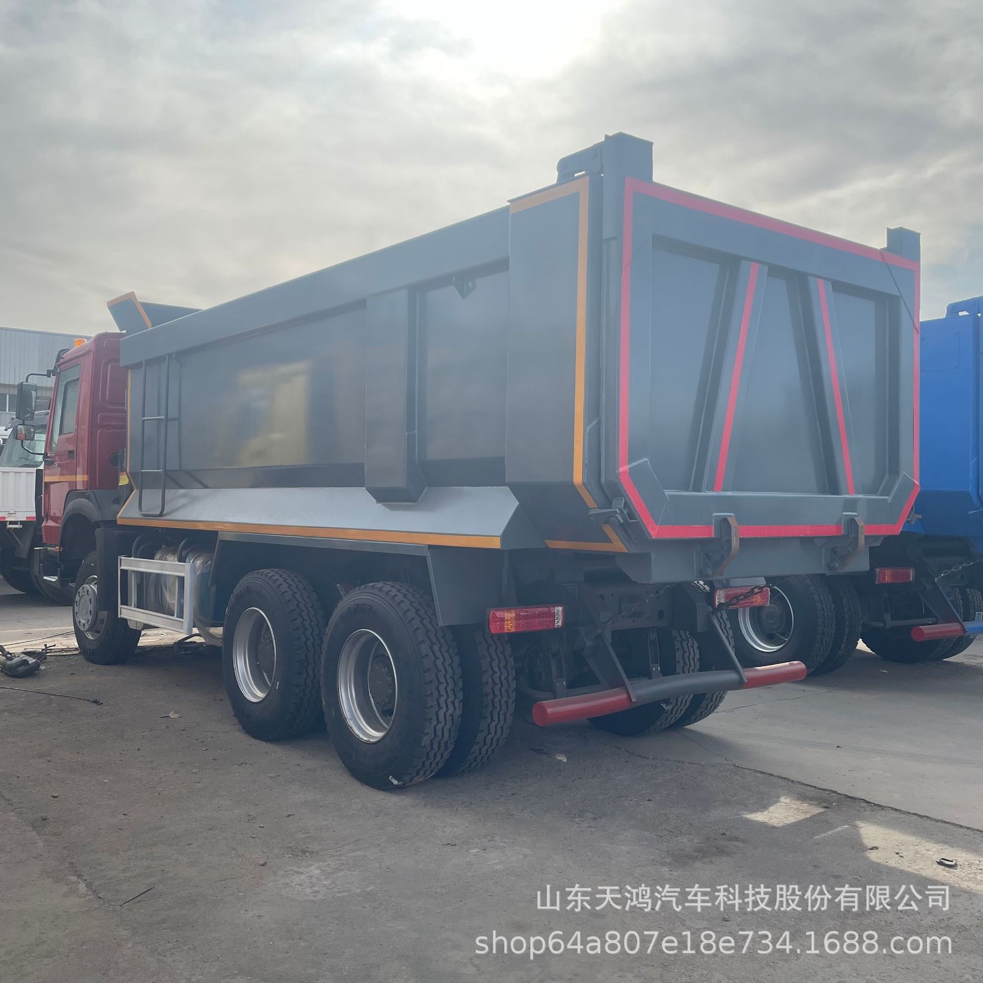 Cross-Border Supply of Heavy Truck Howo Howo6X4 Dump Truck after Eight-Wheel Dump Engineering Vehicle Dump Truck Truck