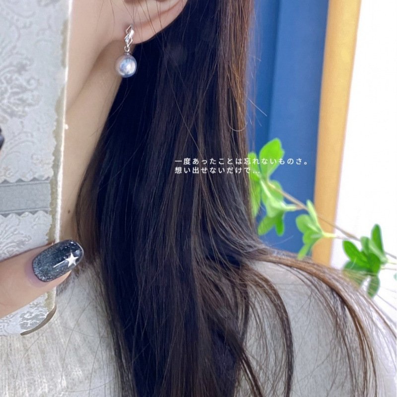 G18K Thick Gold Seawater Pearl Earrings Classic Daily Exquisite Accessible Luxury 8-9mm Seawater Real Hemp Pearls