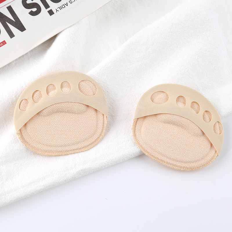 Ice Silk elastic five-finger socks massage pad high heel shoes socks half Palm socks invisible boat Socks sandals toe socks wholesale
