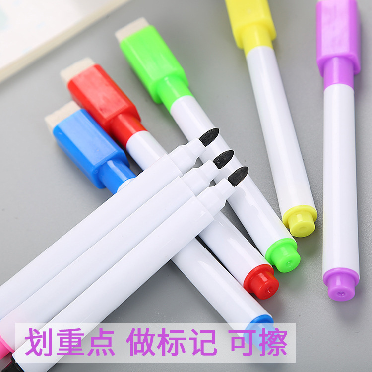 Креативный повторно стираемый маркер для белой доски, водный маркер с щеткой для рисования детей