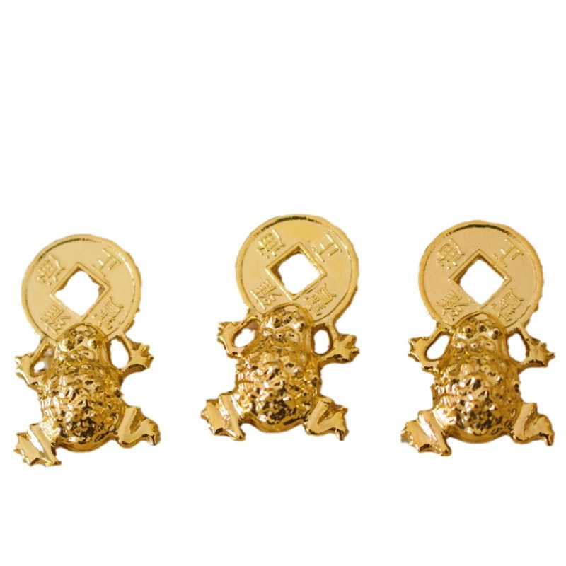 New Golden Toad bite copper alloy jewelry DIY table accessories Golden diameter 26mm glue factory wholesale