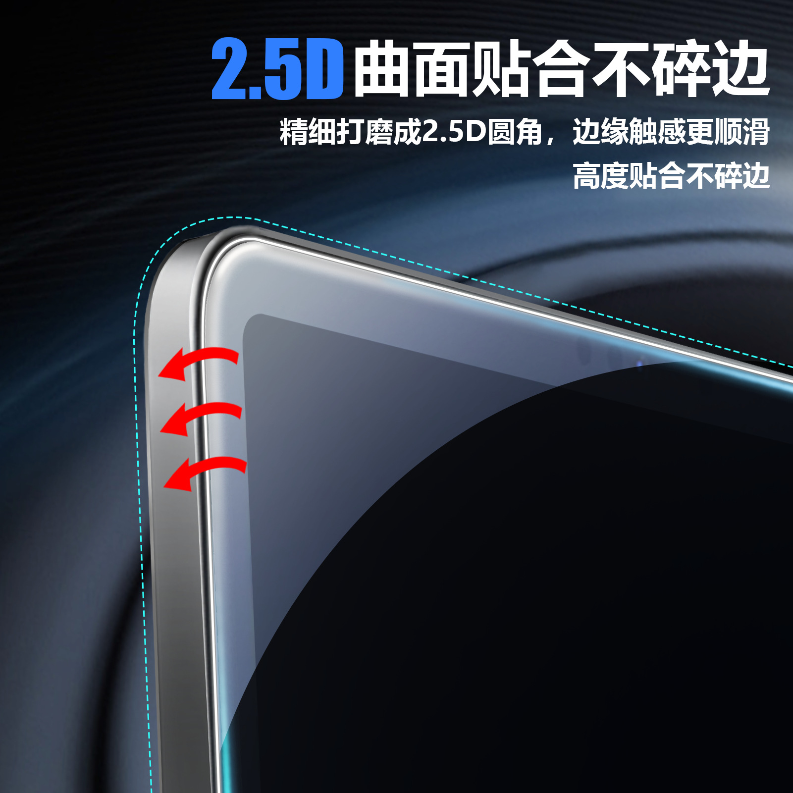 Flat Tempered Film for iPad 2025 Air Full Screen Pro HD iPad 10/9/5 Protective Film 2024