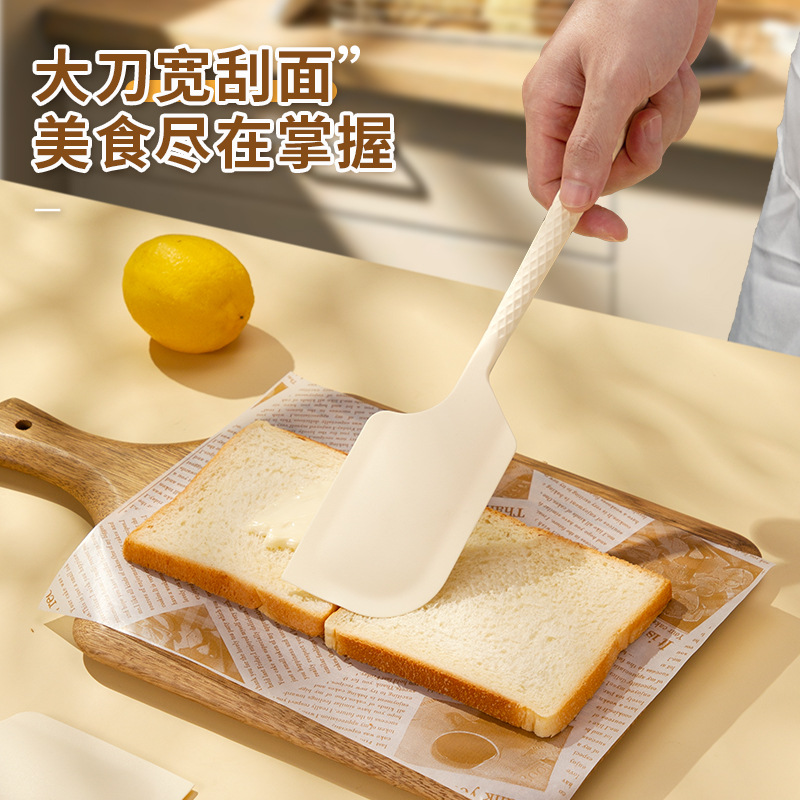 Silicone Scraper Baking Tool Birthday Cake Cream Scraper Shovel Integrated Kitchen Household High Temperature Resistant Spatula