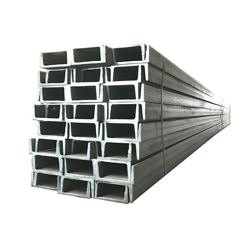 Galvanized channel steel Q235B hot rolled U-shaped C- shaped steel building curtain wall steel structure light 10 20 cold-formed channel steel