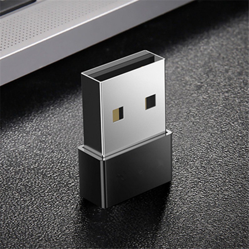 Aluminum alloy Type-C female to USB male OTG adapter PD fast charging data line to USB support super fast charging