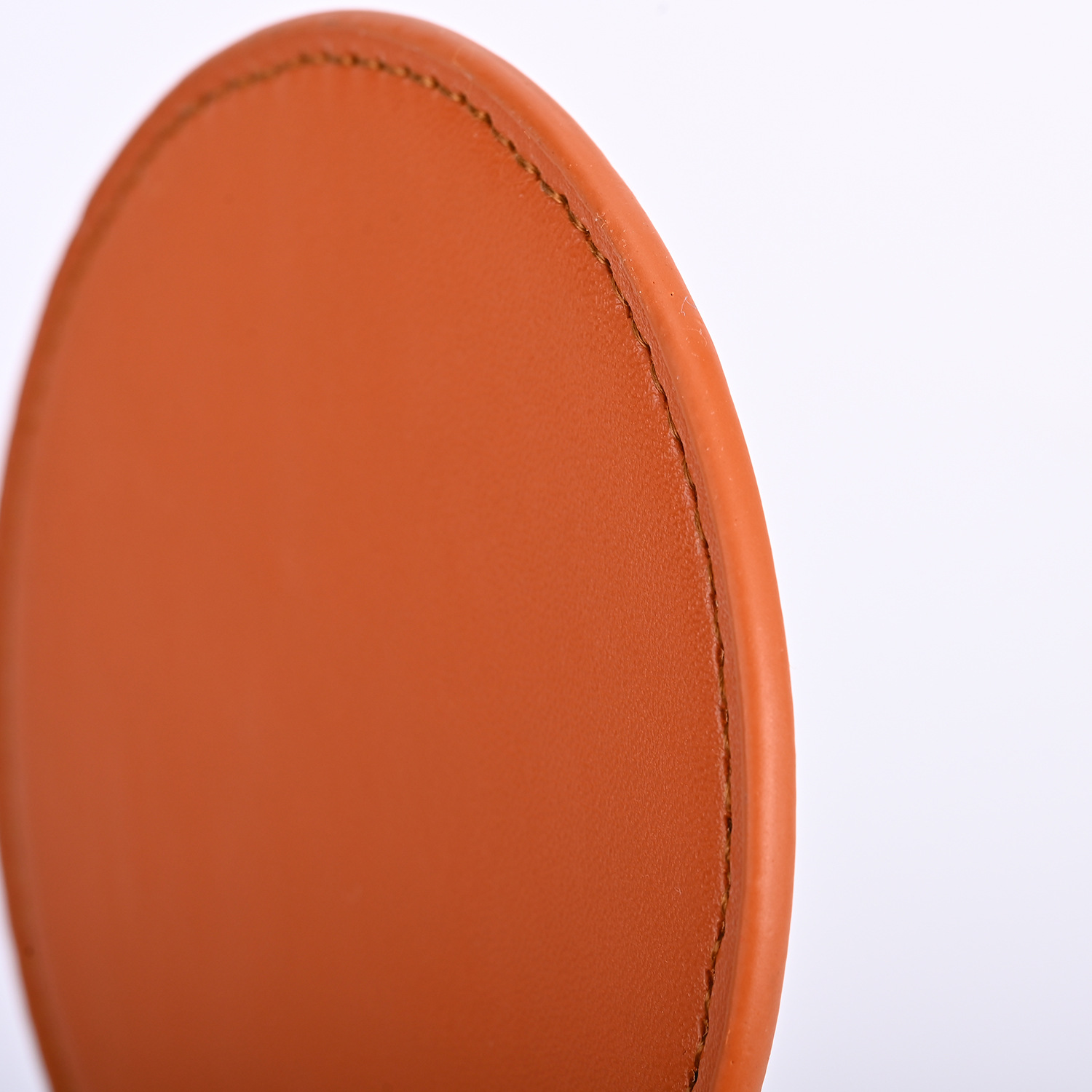 PU Coaster Round Custom Leather Coffee Mat Tea Mat Creative Waterproof Simple Non-Slip Solid Color Double-Sided Heat Insulation Mat