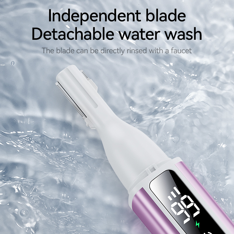 Cross-Border New Product Two-In-One Electric Eyebrow Trimmer Rechargeable Eyebrow and Nose Hair Trimmer Women's and Men's Shaver