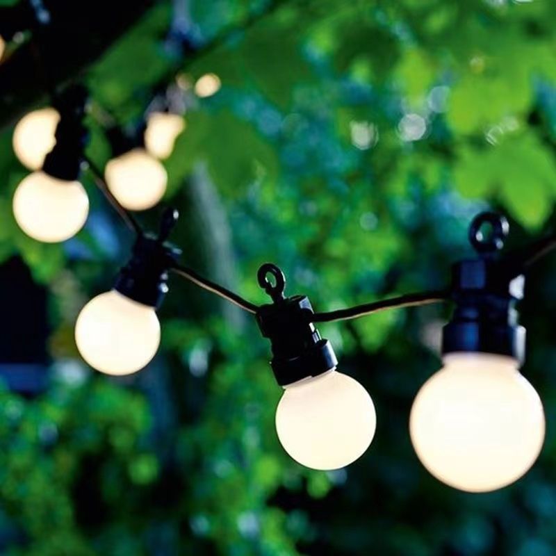 Outdoor Atmosphere Light G50 Bulb Plug-In Waterproof Garden Courtyard Decoration B&B Lighting Bar Bubble Light String Factory