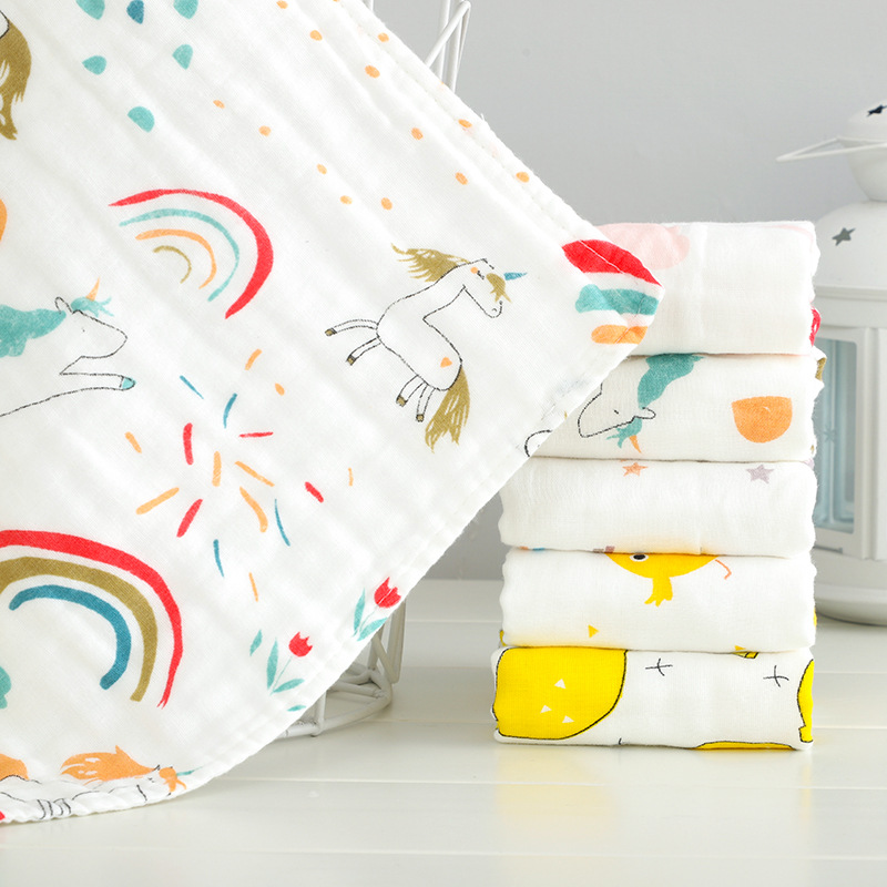 High density pleated cotton saliva towel 30*30cm Jane Wood Green Yue factory direct a generation of cotton saliva towel