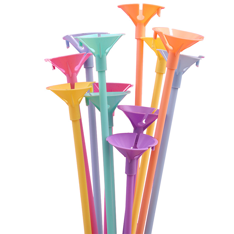 Factory wholesale Macaron Color Air clubs, bolded wedding party scene layout, lengthened and hardened balloon poles