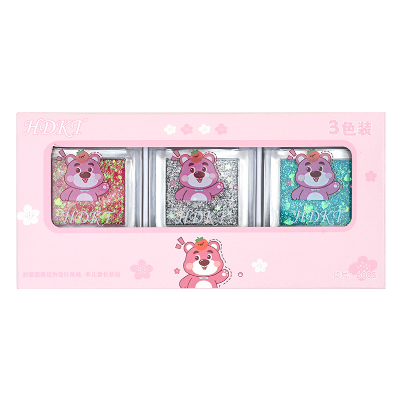 Explosive Glitter Waterproof Makeup Bouncy Makeup Performance 3-Color Eye Shadow Sparkling Pearlescent High-Value Mermaid Sequins