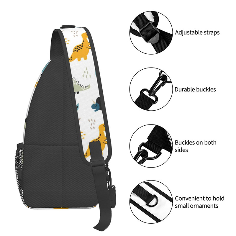 DIY Chest Bag Large Size Personalized Printed Shoulder Bag for Primary and Secondary School Students Manufacturer Supply
