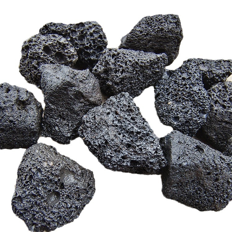 Manufacturer's New Products Supply Black Porous Aromatherapy Volcanic Stone Artificial Picking Cleaning Clean Drying Diffuser