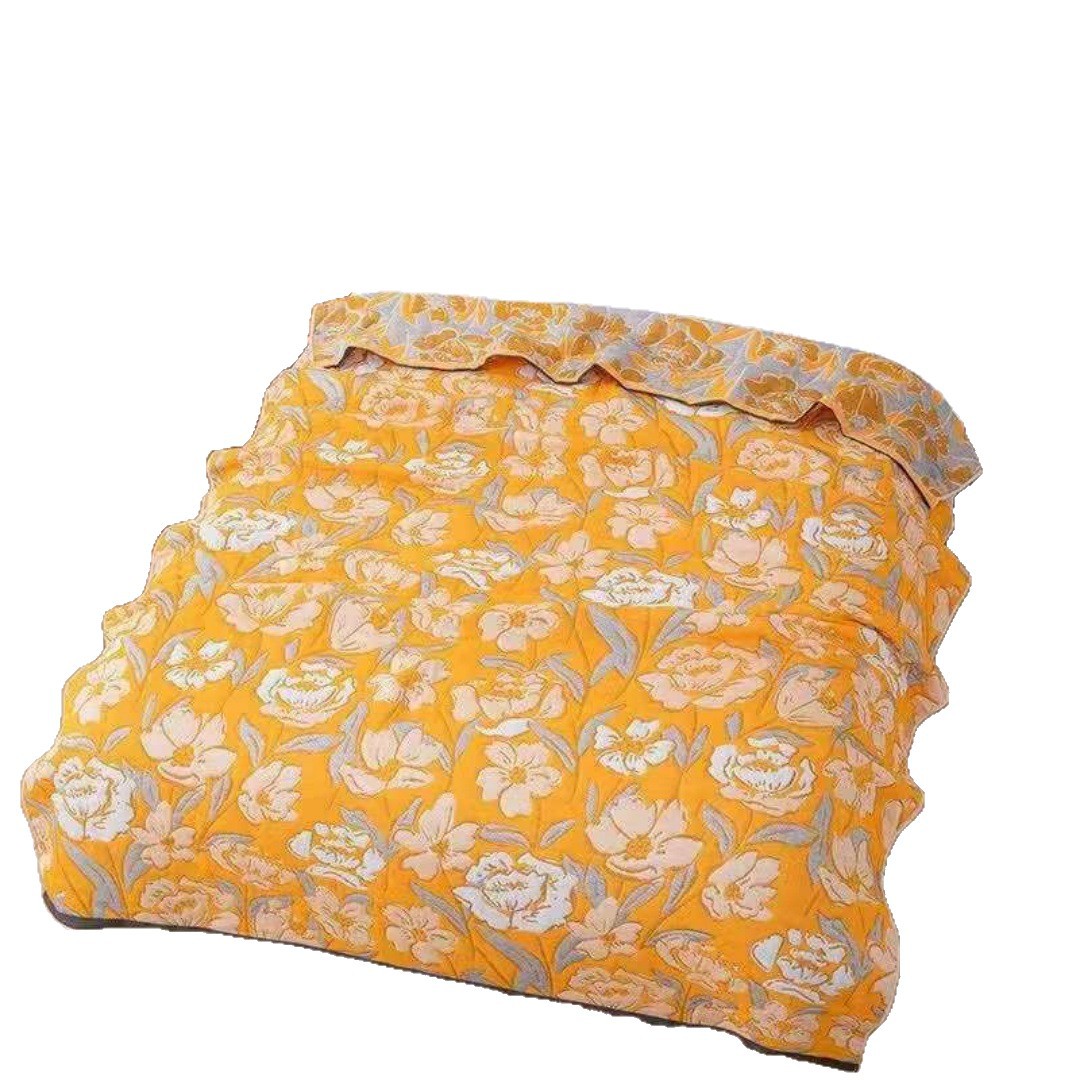 Three-Layer Gauze Blanket, Air-Conditioned Sofa Blanket, Nap Blanket, Bed Towel, Pure Cotton Three-Piece Summer Set