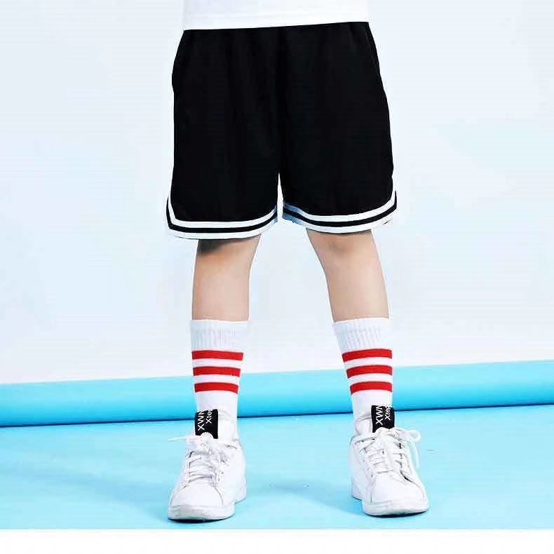 Children's basketball shorts fifth pants trendy wide loose summer pants outer wear big shorts training fitness running pants boys