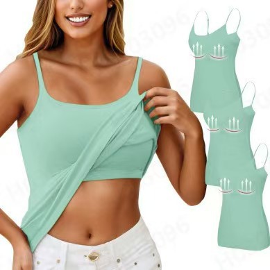 Foreign Trade Explosions Camisole Long with Chest Pad Modal One-piece Tube Top Wrap Chest Back Basing Cross-border