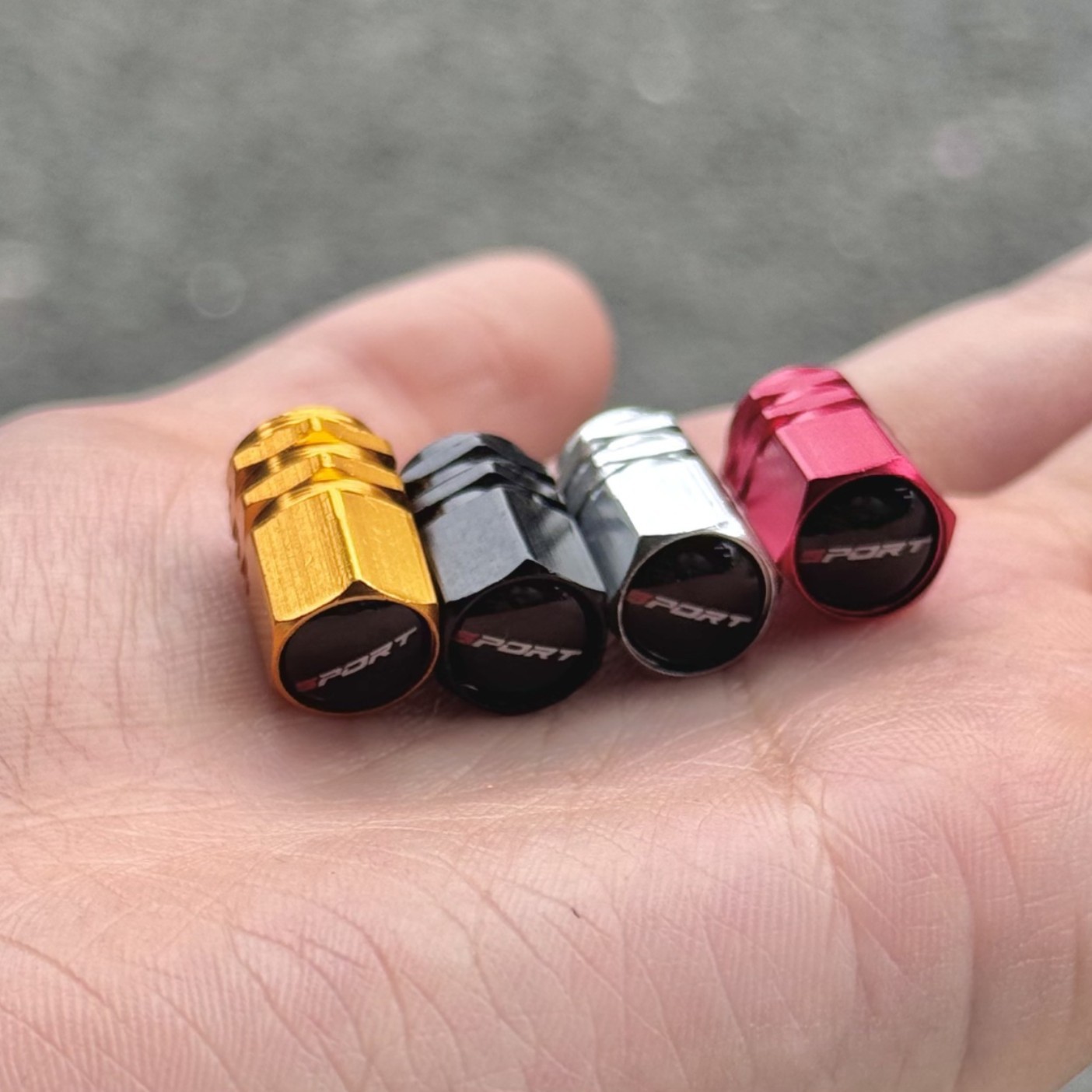 Aluminum Alloy Labeling Valve Cap Car Tire Valve Cap Personalized Tire Cap Car Labeling Valve Cap
