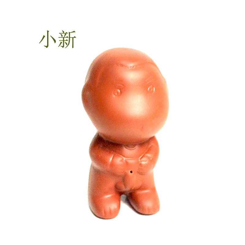 Purple Sand Tea Pet Ornaments High-grade Baby Boy Spray Water Sanmao Small Monk Tea Pet Color-changing Tea Ceremony Awakable Baby