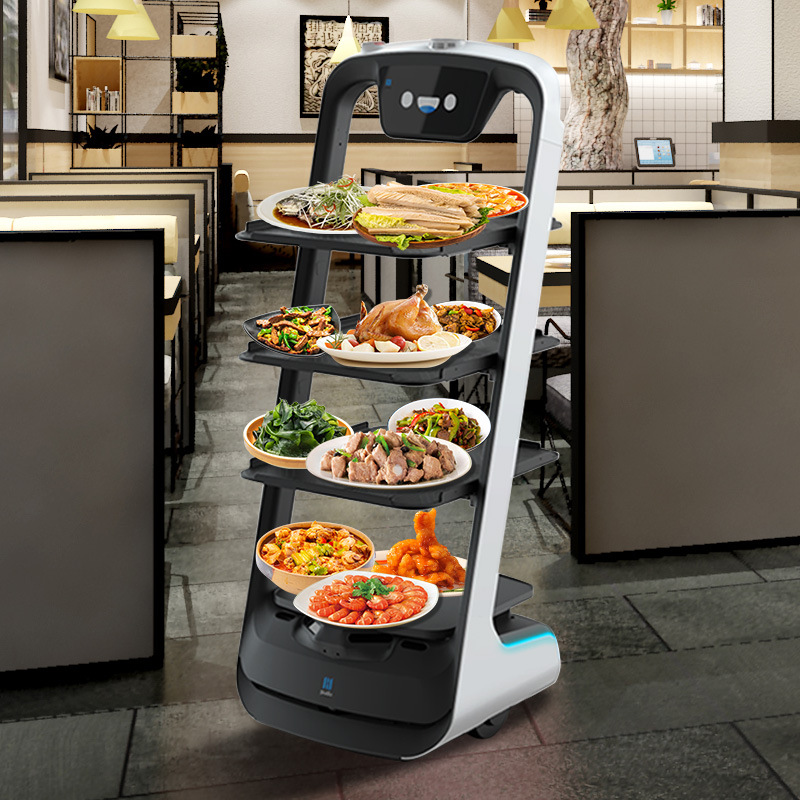 Intelligent Food Delivery Robot, Automatic Food Delivery, Waiter, Catering Serving, Restaurant, Hotel, Hotel Delivery Delivery