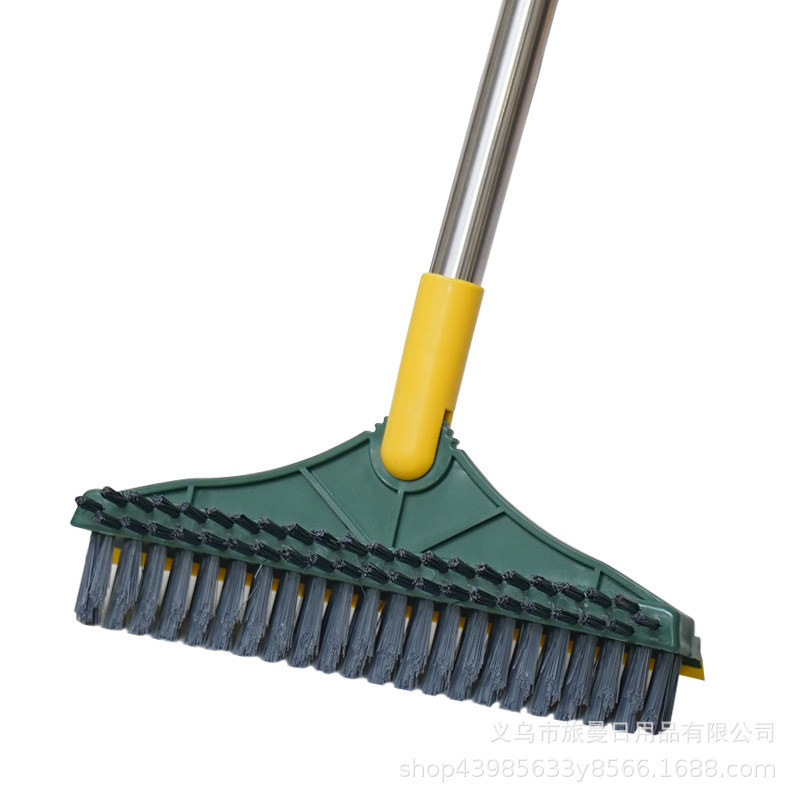 Bathroom Floor Brush Four-In-One Floor Seam Brush Pointed Floor Brush Bathroom Toilet Household Long-Handled Hard-Bristled Brush