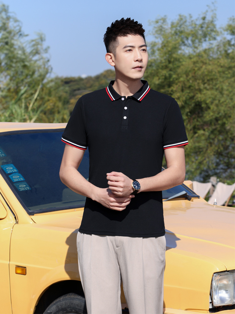 Amedee Ozenfant AMD1101 catering overalls polo shirt short sleeve summer T-shirt with LOGO printing