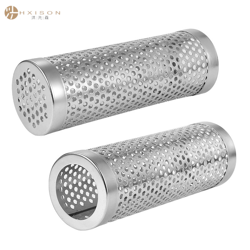 Cross-Border Kitchen Supplies 304 Stainless Steel Smoke Tube Barbecue Smoking Pipe Smokre Tube Outdoor Barbecue Tools