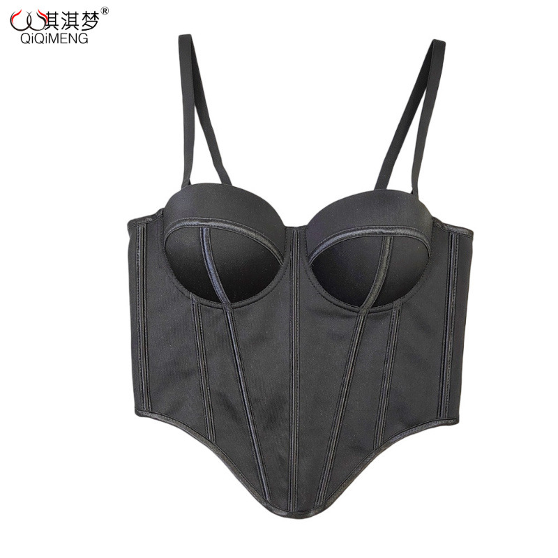 Европейский и американский персонализированный трендовый нерегулярный корсет для внутренней и верхней одежды слинг талии рыбий хвост топ чистое желание